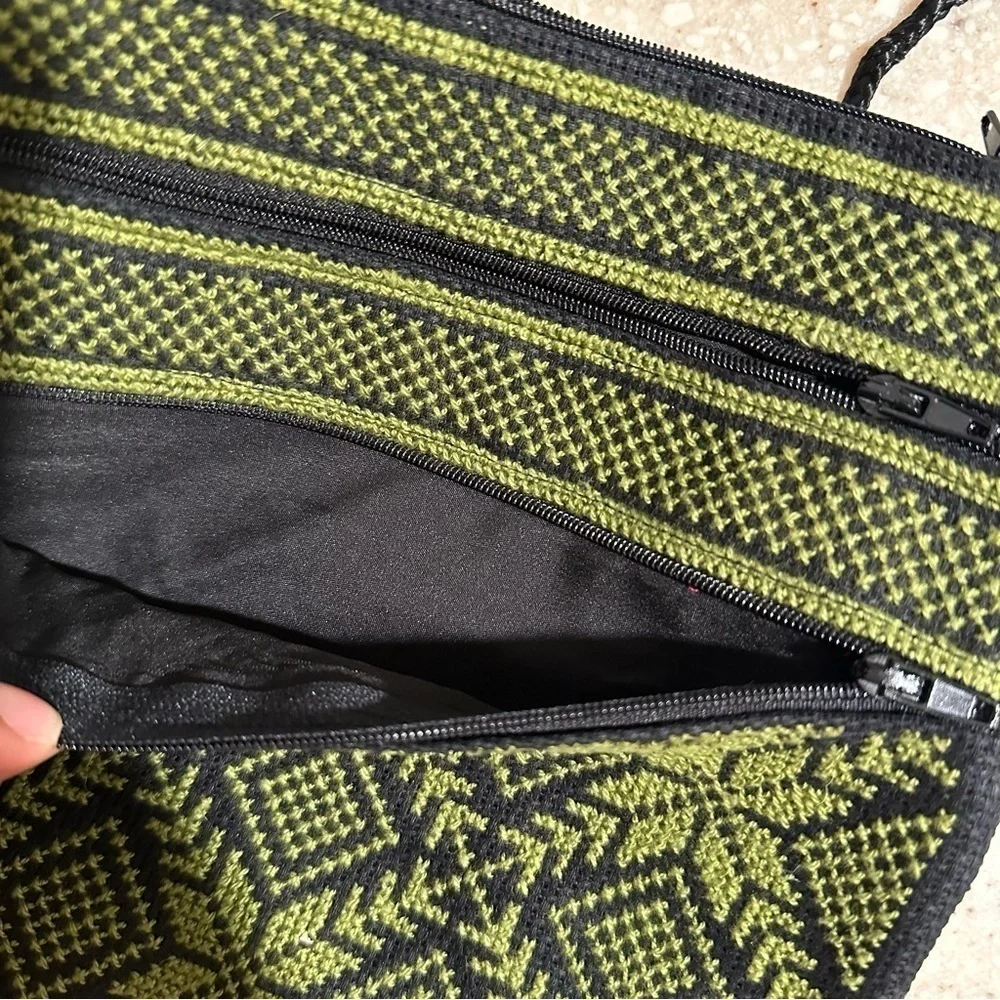 Tatreez Handmade Crossbody & Wallet Pouch Embroidered Cross Stitched Palestinian